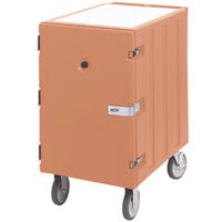 Cambro 1826LBCSP157 Camcart Coffee Beige Single Compartment Mobile Cart for 18 inch x 26 inch Food Storage Boxes - With Security Package