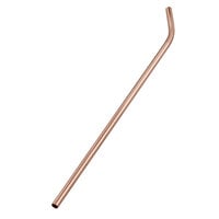 American Metalcraft STWC10 10 inch Copper Stainless Steel Reusable Bent Straw - 12/Pack