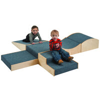 Whitney Brothers WB1471 20 inch x 20 inch x 4 1/2 inch Children's Carpeted Woodscapes Small Platform