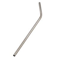 American Metalcraft STWS8 8 inch Silver Stainless Steel Reusable Bent Straw - 12/Pack