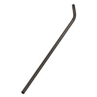 American Metalcraft STWB10 10 inch Black Stainless Steel Reusable Bent Straw - 12/Pack