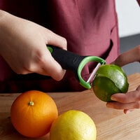 OXO 11244200 Good Grips 4 inch Y Citrus Prep Peeler / Zester with Stainless Steel Blade