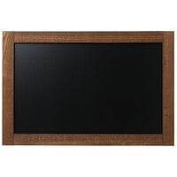 MasterVision PM07156221 36 inch x 24 inch Rustic Wall-Mount Chalkboard with Antique Vieux Chene Oak Frame