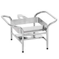 Vollrath 4644055 Mirage® 16 1/2" x 16 1/8" Stainless Steel Induction Chafer Stand with Fuel Holder