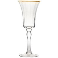 10 Strawberry Street Kate 10 oz. Gold Rimmed Red Wine Glass - 4/Pack