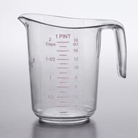 Choice 1 Pint Allergen Free Plastic Measuring Cup