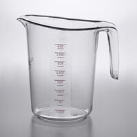 Choice 4 Qt. Allergen Free Plastic Measuring Cup