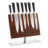 Mercer Culinary M21945 ZüM® 8-Piece Knife Set and Acacia Magnetic Board with Stainless Steel Base