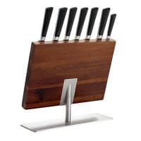 Mercer Culinary M21945 ZüM® 8-Piece Knife Set and Acacia Magnetic Board with Stainless Steel Base