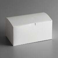7 inch x 5 inch x 2 1/2 inch White Take-Out Lunch / Chicken Box with Tuck Top - 250/Case