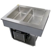 Delfield 8132-EFP Two Pan Drop In LiquiTec Refrigerated Cold Food Well