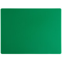 20" x 15" x 1/2" Green Polyethylene Cutting Board