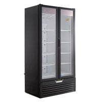 Beverage-Air MT34-1-B 39 1/2" Marketeer Series Black Refrigerated Glass Door Merchandiser with LED Lighting