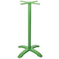 BFM Seating Bali Bar Height Lime Powder Coated Aluminum Table Base