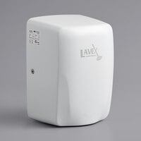Lavex Janitorial White Compact High Speed Automatic Hand Dryer - 110-130V, 1350W