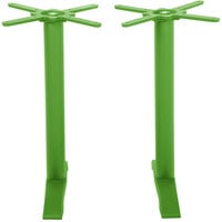 BFM Seating PHTB0022LM Bali Steel Lime Outdoor / Indoor Standard Height End Table Base Set