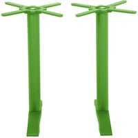 BFM Seating Bali Steel Lime Outdoor / Indoor Standard Height End Table Base Set - 2/Set