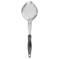Vollrath 6422820 Jacob's Pride 8 oz. Black Perforated Oval Spoodle® Portion Spoon