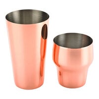 Barfly M37085CP 24 oz. Copper-Plated 2-Piece Parisienne Cocktail Shaker