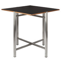 Bon Chef 50410-1-S-BLACK Flex-X 36 inch x 36 inch Black Square Counter / Bar Height Table Top