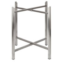 Bon Chef 50401 Flex-X 30 inch Foldable Stainless Steel Table Bar Height Base