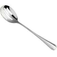 Acopa Edgeworth 11 1/4 inch 18/8 Stainless Steel Extra Heavy Weight Slotted Spoon