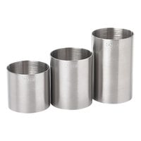 Barfly M37095 Stainless Steel 3-Piece Thimble Measure Set