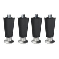 Scotsman KLP24A 4 inch Black Leg Kit for Meridian Series Countertop Ice and Water Dispensers