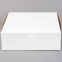 12" x 12" x 4" White Cake / Bakery Box - 10/Pack