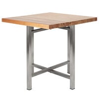 Bon Chef 50430-S-BB Flex-X 30 inch x 30 inch Butcher Block Square Dining Height Table Top