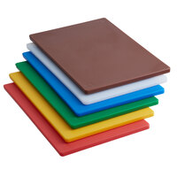 18" x 12" x 1/2" 6-Board Color-Coded Cutting Board System