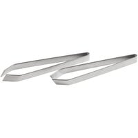 Dexter-Russell 182177F Basics 4 1/2 inch Stainless Steel Culinary Tweezers / Tongs - 2/Pack