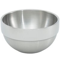 Vollrath 46668 6.9 Qt. Double Wall Stainless Steel Round Satin-Finished Serving Bowl