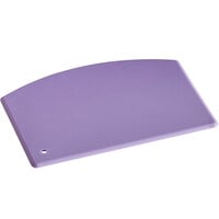 Choice 5 1/2 inch x 3 3/4 inch Purple Plastic Straight Edge Allergen Free Bowl Scraper