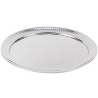 American Metalcraft HMRST2201 22 inch Round Hammered Stainless Steel Tray