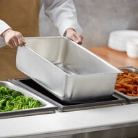 Vollrath 99785 6 5/16 inch Deep Full-Size Aluminum Steam Table Spillage Pan
