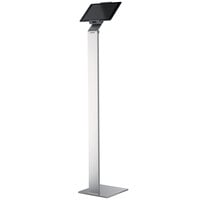 Durable 893223 Silver Metal Floor Stand Tablet Holder