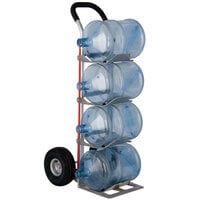 Magliner B4K128HM4 500 lb. 4-Bottle Water Hand Truck with 10 inch Pneumatic Wheels and U-Loop Handle