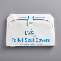 Lavex Janitorial Half Fold Paper Toilet Seat Cover - 250/Pack