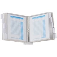 Durable 554110 SHERPA Gray Borders Letter Sized 10 Panel Wall-Mount Reference System