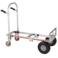 Magliner GMK16UAC Gemini Jr. 2-in-1 500 lb. Convertible Hand Truck with 10 inch Microcellular Foam Wheels and Dual Handles