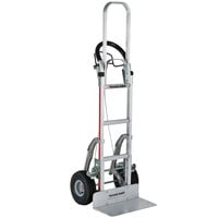 Magliner NPK122G245C 500 lb. Y-Cable Brake Hand Truck with 10 inch Pneumatic Wheels, Horizontal Loop Handle, 60 inch Frame Extension, and Stairclimbers