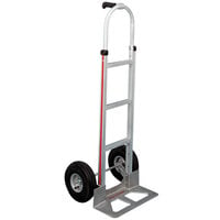 Magliner HMK117UA4 500 lb. Straight Back Hand Truck with 10 inch Pneumatic Wheels and 52 inch Single Grip Handle