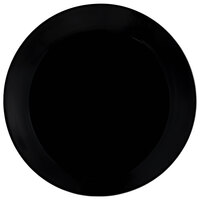 Arcoroc P1131 Evolutions 7 1/4 inch Black Round Rimless Opal Glass Dessert Plate by Arc Cardinal - 24/Case