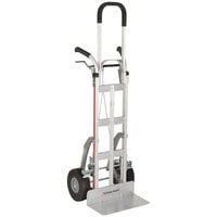 Magliner 500 lb. Y-Cable Brake Hand Truck with 10" Microcellular Foam Wheels, Dual Handles, Vertical Strap, 60" Frame Extension, and Stairclimbers NPKC16G2C5HV