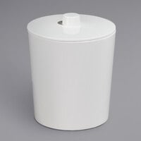 Focus Hospitality Spa White Collection Melamine 2 Qt. Ice Bucket with Lid