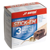 JT Eaton 144N Stick-Em Covered Mouse Glue Trap - 3/Pack