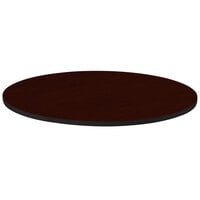 Correll 30 inch Round Mahogany Finish High Pressure Bar & Cafe Table Top