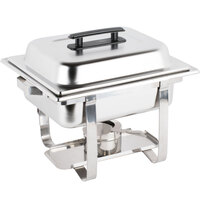 Choice Economy 4 Qt. Half Size Stainless Steel Chafer