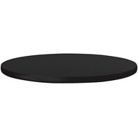 Correll Round Black Granite Finish High Pressure Bar & Cafe Table Top